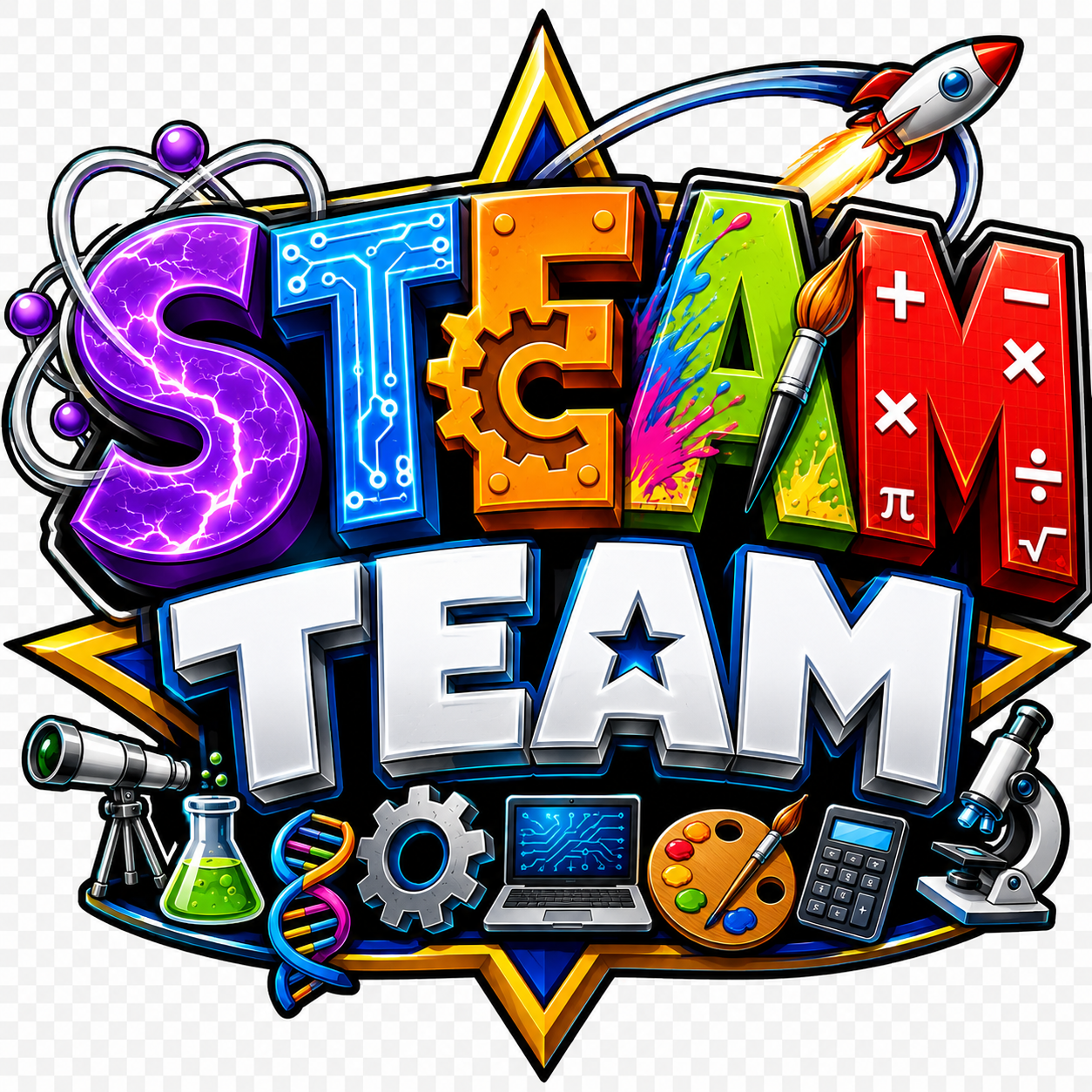 S.T.E.A.M. Team logo